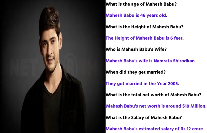 Mahesh Babu Net Worth FAQs