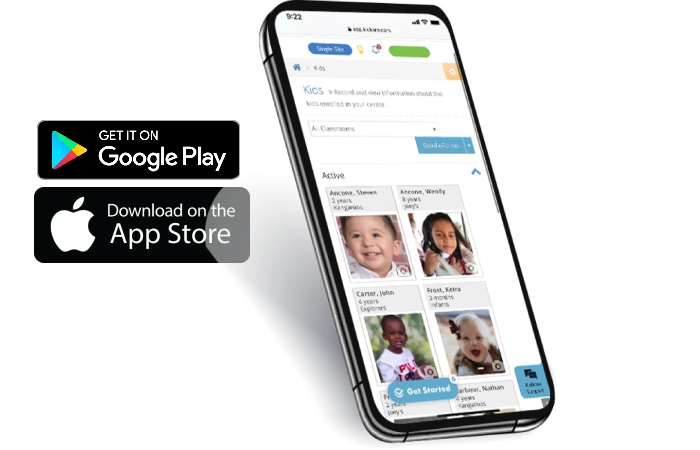 Download For IOS and android KidKare com
