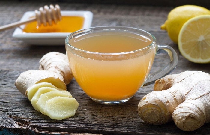 Ginger with Hot Water